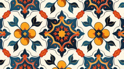Fototapeta premium seamless pattern with flowers