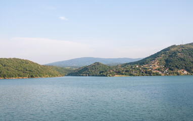 View of Bovan lake, near Sokobanja. No people.