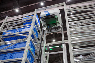 Robot picking materials from rack