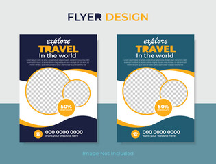 This is different type of Travel Flyer Design with 2 Color