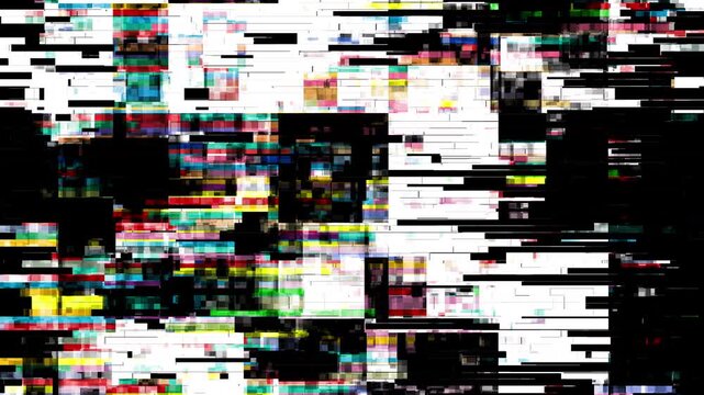 抽象的なピクセルの並べ替えノイズ背景アニメーション