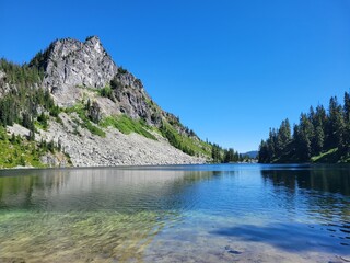 lake in the mountains