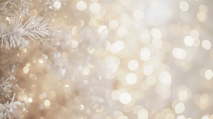 A softly blurred white bokeh background with warm
