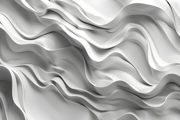 Obraz premium Abstract White Waves