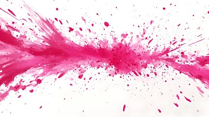 Fototapeta premium Magenta Energy Bursts Against Minimalist White Backdrop in Striking Abstract Visuals