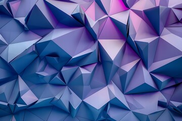 Obraz premium Abstract Geometric Blue and Purple Background