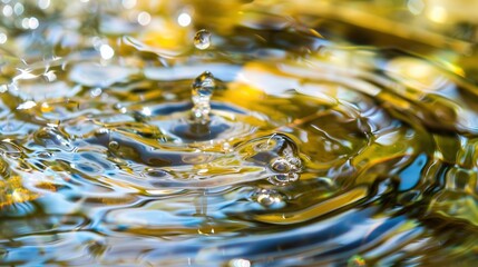 Crystal Clear Close-up of Running Water, Liquid Motion Captured in Detail, Refreshing and Calming Natural Element.