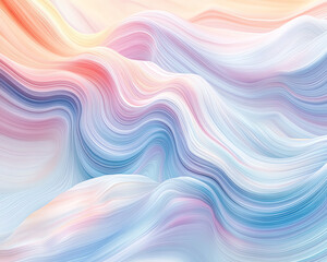 Fototapeta premium Abstract colorful wave background with pastel colors.