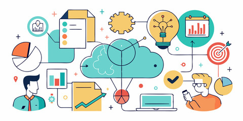 Business doodle set, vector finance teamwork strategy graphic sketch, hand drawn scribble diagram. Brainstorm mind planning, team communication, money statistics idea sign. Business doodle infographic
