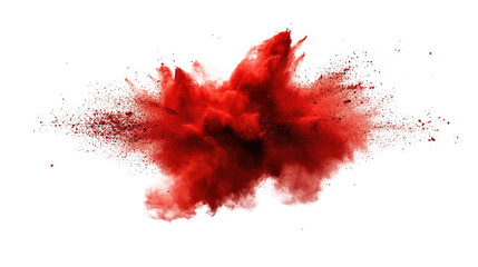 Red explosion transparent background