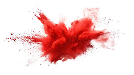 Red explosion transparent background