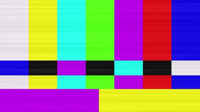 Glitch Noise TV No Signal Broadcast