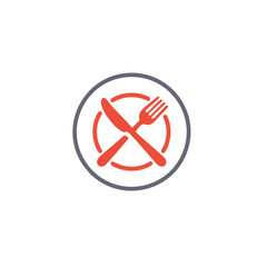 Fototapeta premium Icon of a Restaurant