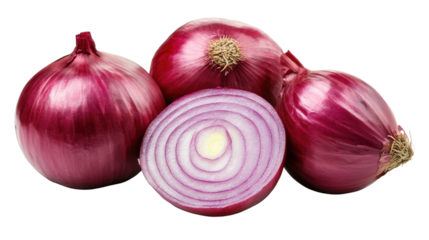 Red onion transparent background