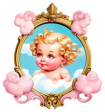 recommend clip art: PNG  Cherub printable sticker portrait cute toy.