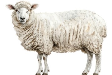 Fototapeta premium Watercolor Illustration of a Sheep