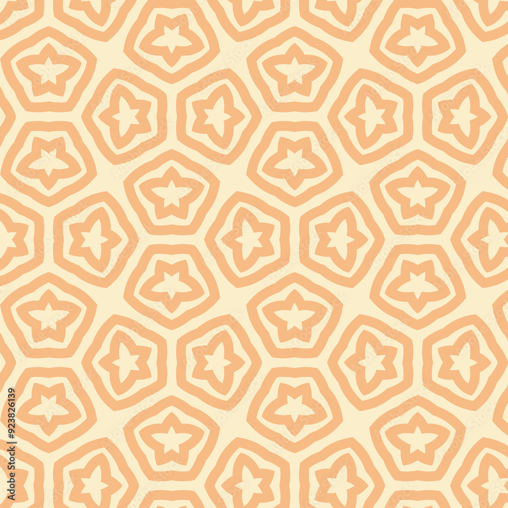 Wall mural seamless pattern. digital paper in orange