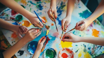 Collaborative Painting Session