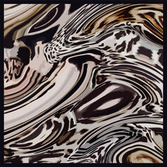 Colorful pattern study, leopard, zebra, textile, fabric, luxury marble and modern pattern. Digital print dress design tiger skin. wavy art design pattern. Bright wavy striped brown