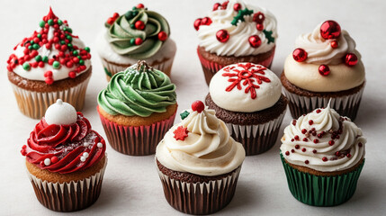 Christmas cupcakes