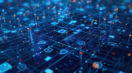 "Social Connectivity on a Vast Blue Canvas: Uniting Users Across a Digital Landscape of Social Networks"