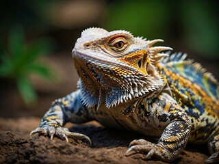 Obraz premium a majestic bearded dragon