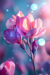 Fototapeta premium purple freesia flower