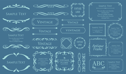 ハロウィンのフレームデザイン。レトロフレーム。アンティークフレームデザイン。