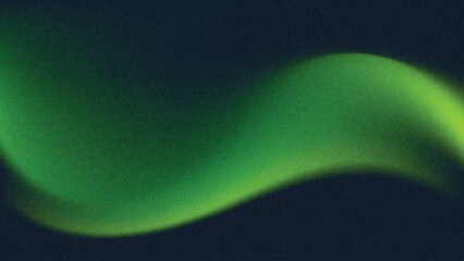 Green Gradient Background, Abstract Green Grainy Gradient Background With Wave Vector