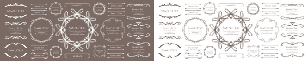 ハロウィンのフレームデザイン。レトロフレーム。アンティークフレームデザイン。