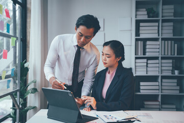 Businessman Walking Discussion Talking Work Concept