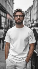 Fototapeta premium White t-shirt mockup | T-shirt mockup