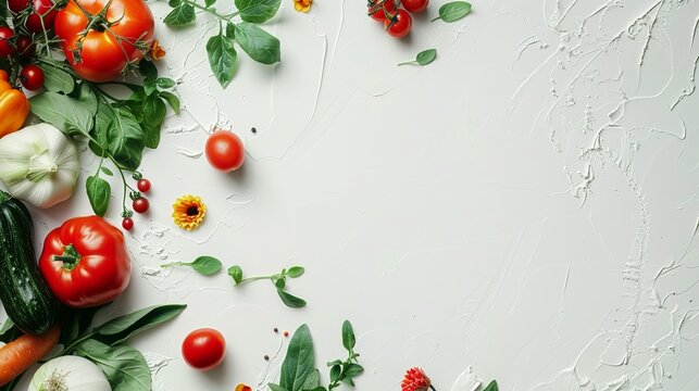 design a plant themed slide template with a white, simple and trendy background for writing text