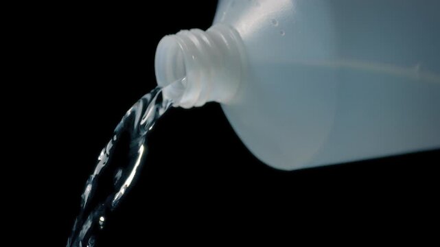 Bottle Poured And Emptied Generic Liquid
