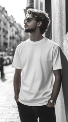 Fototapeta premium White t-shirt mockup | T-shirt mockup
