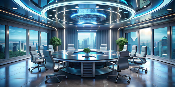 futuristic conference room