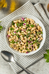 Healthy Cold White Bean Summer Salad