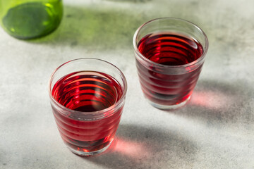 Cold Refreshing Wine and Vodka Krambambula Cocktail