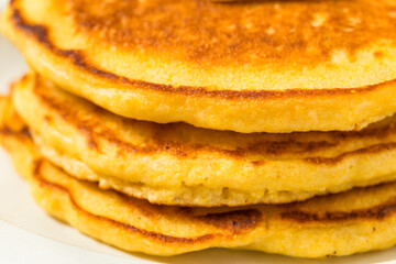 Homemade Breakfast Corn Cake Pancakes