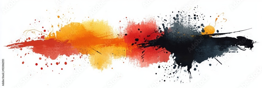 Wall mural this is an abstract watercolor splash art piece showcasing an array of dynamic colors. it is perfect