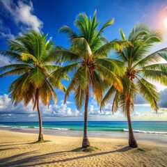 Tropical Palm at the Beach