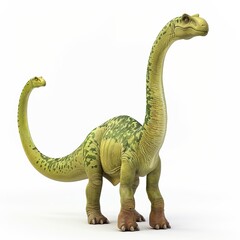 Fototapeta premium Brachiosaurus 3D fantasy animal cartoon isolated whitebackground