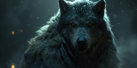 Fototapeta premium Wolf in the Night