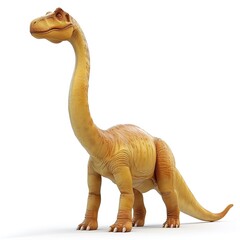 Fototapeta premium Brachiosaurus 3D fantasy animal cartoon isolated whitebackground