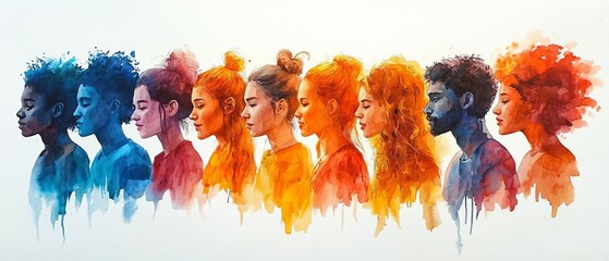 A diverse group of job seekers participating in an online career fair, engaging with recruiters from different regions