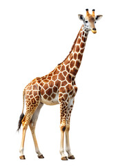 Obraz premium giraffe isolated on transparent background 