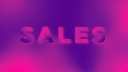 SALES Concept Word Gradient Illustration