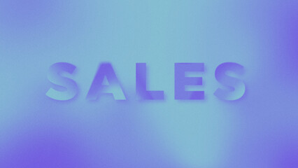 SALES Concept Word Gradient Illustration