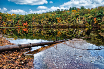 New England Lake in Autumn