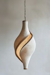 White beige sculpture hanging